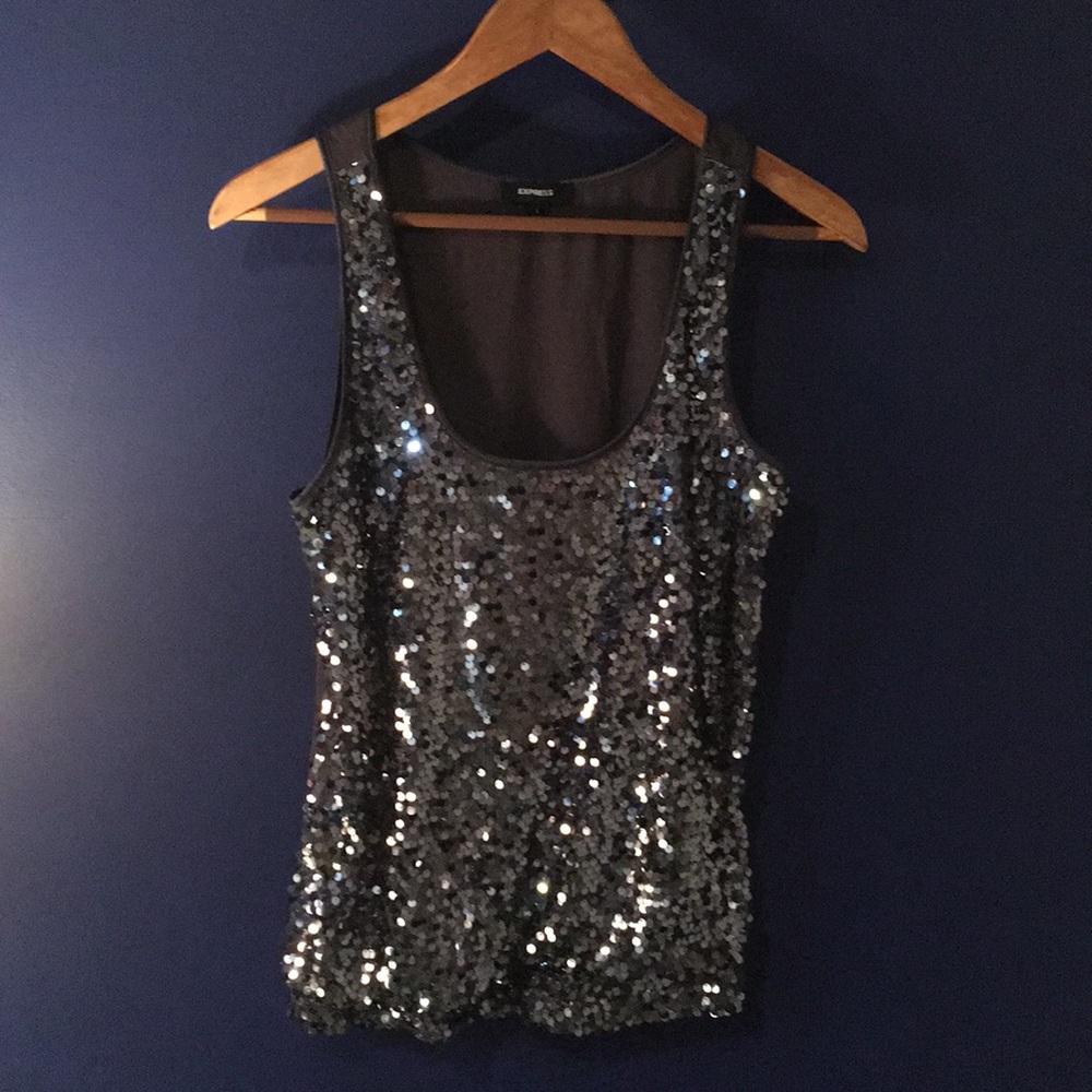 Express sequins tank top